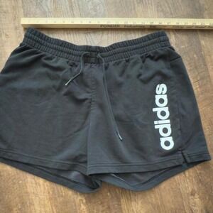 adidas - Logo Shorts - Men's or Women's 1X / 2X Black Drawstring Athletic